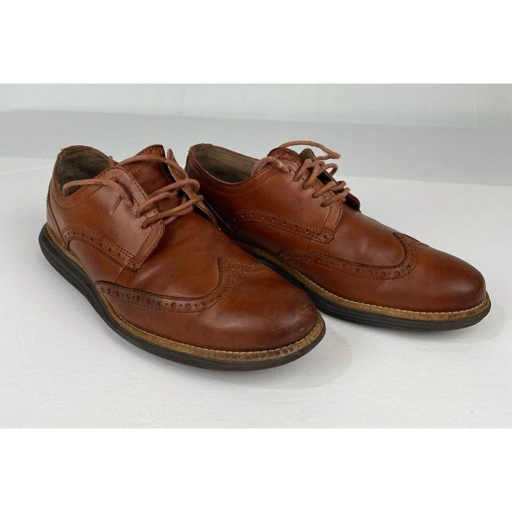 Cole Haan Original Men size 9.5 M Grand Shortwing Oxford Leather Shoes Woodbury.